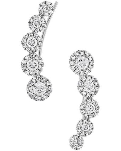Diana M. Jewels Fine Jewelry 14k 0.66 Ct. Tw. Diamond Ear Crawlers - White