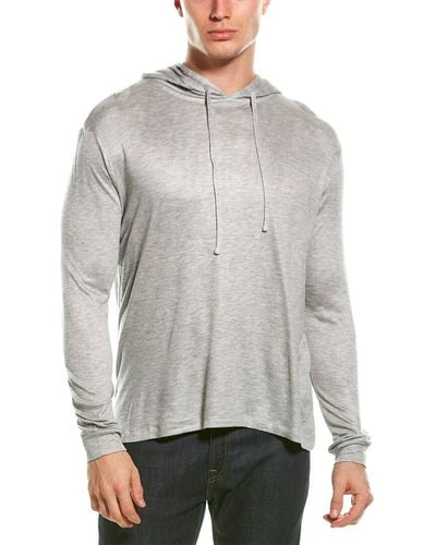 Magaschoni Jersey Hoodie - Gray
