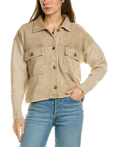 Saltwater Luxe Cable Sleeve Jacket - Natural
