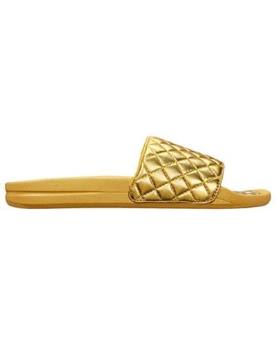 Athletic Propulsion Labs Lusso Leather Slide - Yellow