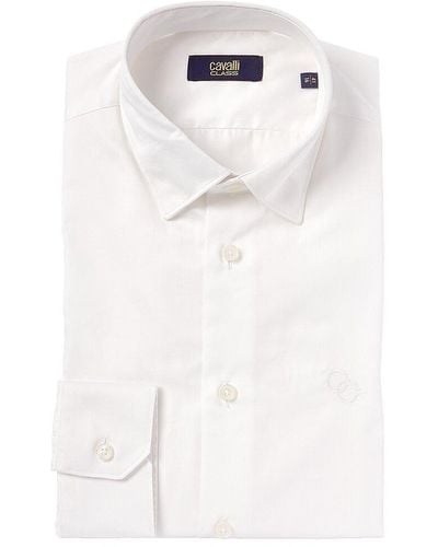 Class Roberto Cavalli Slim Fit Dress Shirt - White