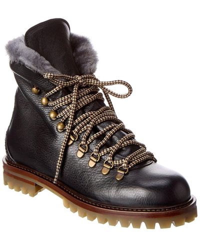 Antonio Maurizi Urban Leather Hiking Boot - Black