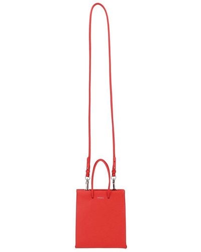 MEDEA Leather Tote - Red