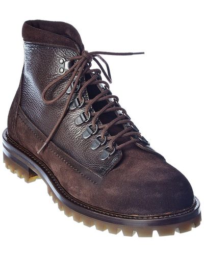 Antonio Maurizi Alpine Leather & Suede Boot - Brown