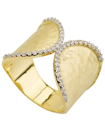 I. REISS 14k 0.28 Ct. Tw. Diamond Cuff Ring - Metallic