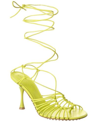 Bottega Veneta Dot Leather Sandal - Yellow