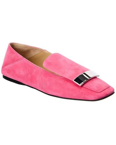 Sergio Rossi Suede Loafer - Pink