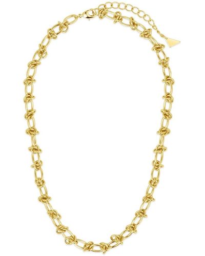 Sterling Forever 14k Plated Zoya Chain Necklace - Metallic