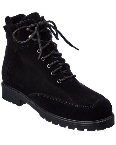 La Canadienne Lucky Suede Boot - Black