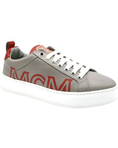 MCM Leather Sneaker - White