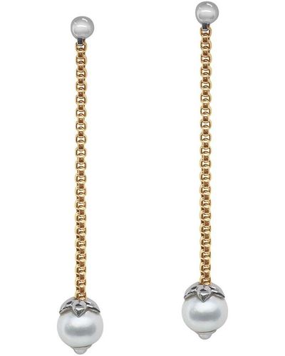 Alor Classique 18k 8mm Pearl Earrings - White