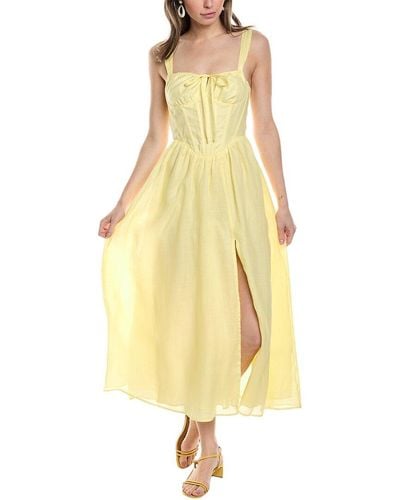 Bardot Esra Midi Dress - Yellow