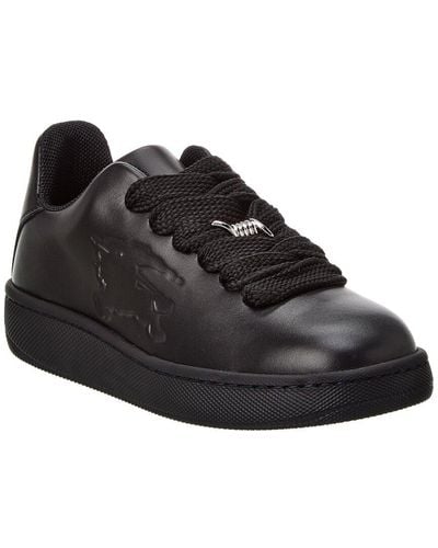 Burberry Bubble Leather Trainer - Black