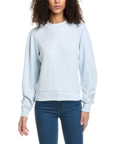 Michael Stars Kehlani Puff Sleeve Sweatshirt - Blue