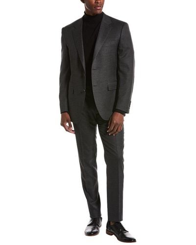 Canali 2pc Wool-blend Suit - Black