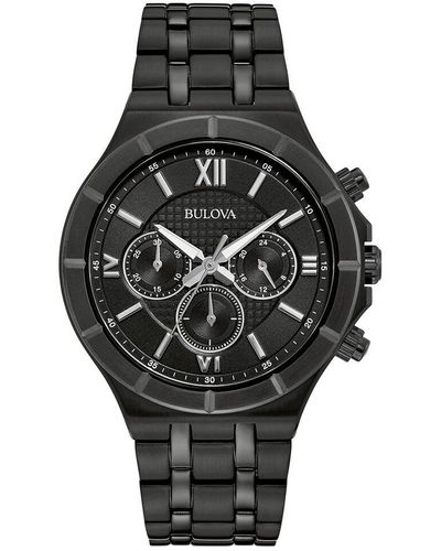 Bulova Black Ip Watch