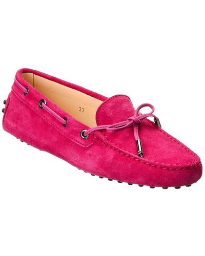 Tod's Gommino Suede Loafer - Pink