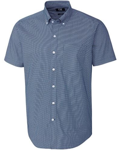 Cutter & Buck Strive Dit-dat Print Shirt - Blue