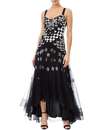 Temperley London Splendor Silk-trim Dress - Black
