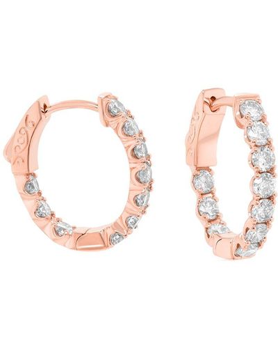 Diana M. Jewels Fine Jewellery 14k 1.60 Ct. Tw. Diamond Earrings - Pink