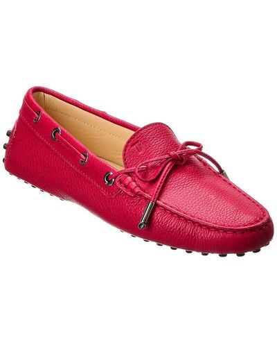 Tod's Heaven Leather Loafer - Red