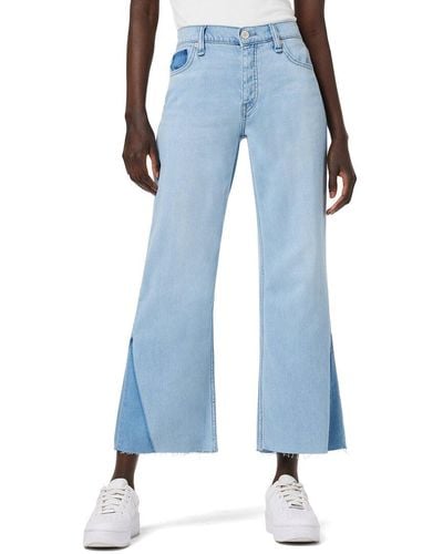 Hudson Jeans Rosie High-rise Wide Leg Crop Blue Spring Jean