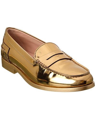 Tod's Logo Leather Loafer - Brown