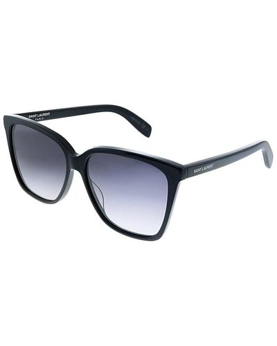 Saint Laurent Cat-eye 56mm Sunglasses - Blue