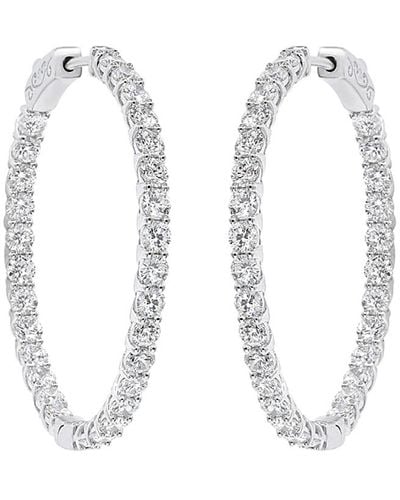 Diana M. Jewels Fine Jewelry 14k 3.00 Ct. Tw. Diamond Hoops - Multicolor