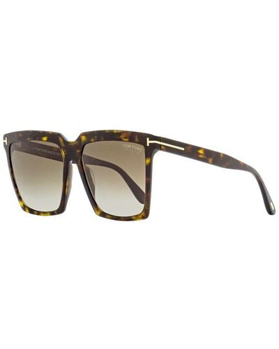 Tom Ford Tf764 Sabrina-02 58mm Sunglasses - Brown