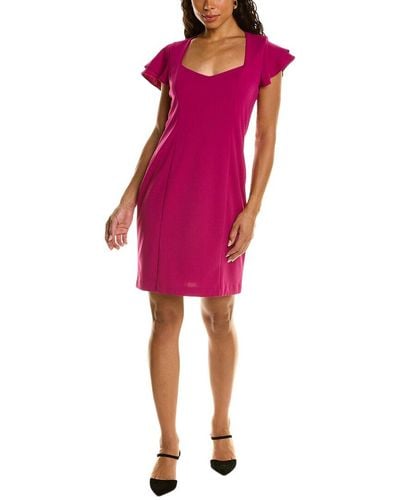 Donna Ricco Scuba Dress - Pink