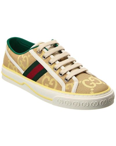 Gucci Tennis 1977 Jumbo GG Canvas Sneaker - Yellow