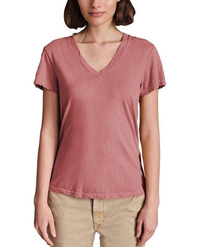 Sundry V-neck T-shirt - Pink