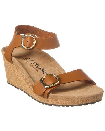 Birkenstock Soley Leather Sandal - Brown