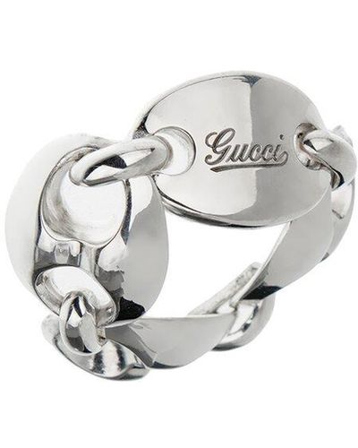 Gucci Silver Ring - White