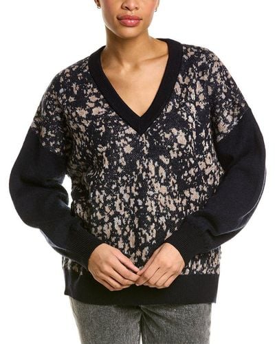 BOSS Foldova Mohair & Wool-blend Sweater - Black