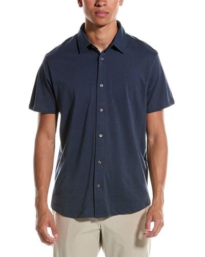 Slate & Stone Knit Button-up Shirt - Blue