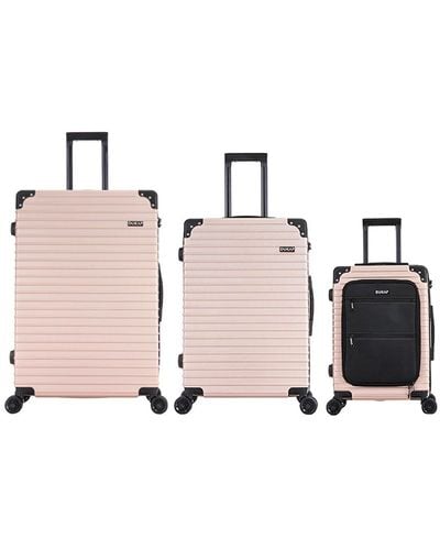 DUKAP Tour 3pc Luggage Set - Pink