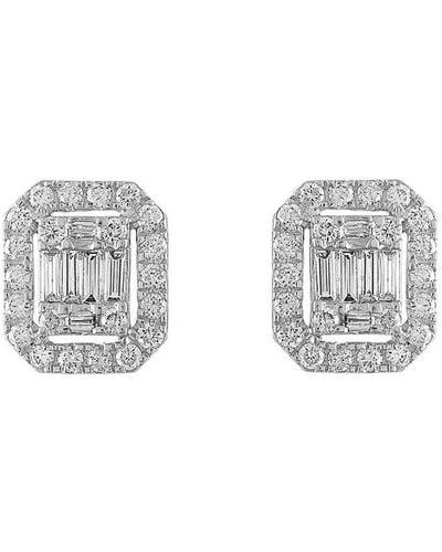 Diana M. Jewels Fine Jewelry 14k 0.75 Ct. Tw. Diamond Earrings - Gray