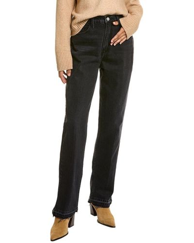 FRAME Le High N Tight Inkwell Straight Jean - Black
