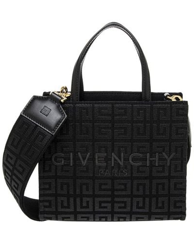 Givenchy G-tote Mini Leather-trim Tote - Black