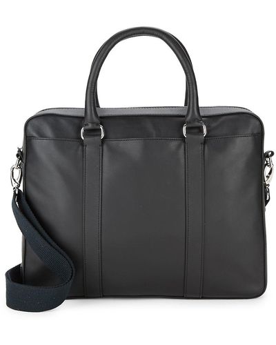 Cole Haan Leather Laptop Bag - Black
