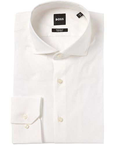 BOSS Regular Fit Dress Shirt - White