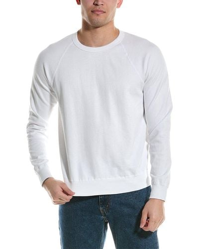 Save Khaki Fleece Crewneck Sweatshirt - White