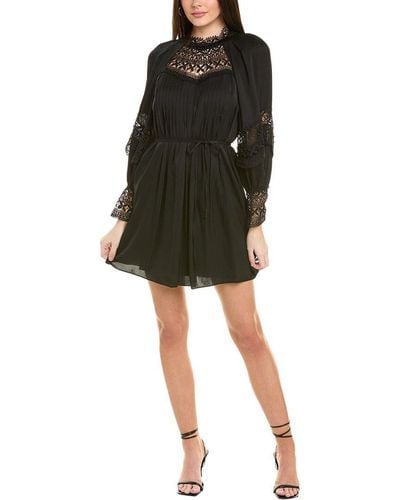 Emanuel Ungaro Joy Silk-blend Mini Dress - Black