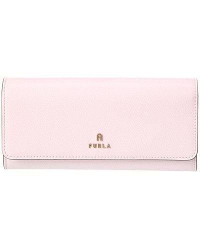 Furla Camelia Leather Continental Wallet - Pink