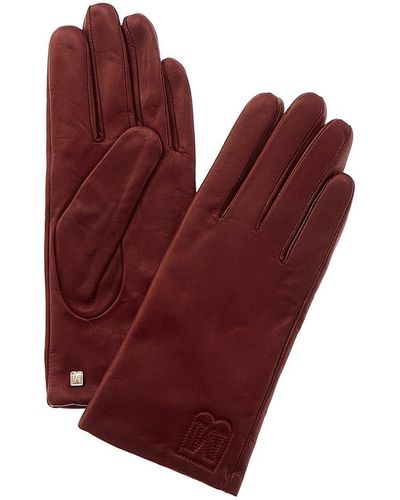 Red Bruno Magli Gloves for Women | Lyst