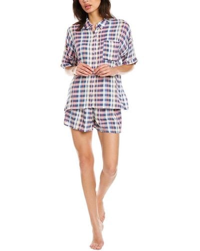 DKNY Sleepwear Womens Signature Knit Pajama Set Style-Y2919259 