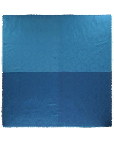 Givenchy Silk-blend Scarf - Blue