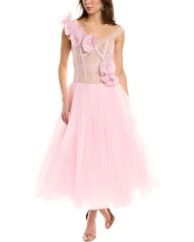 Carolina Herrera Off-the-shoulder Ballet Dress - Pink